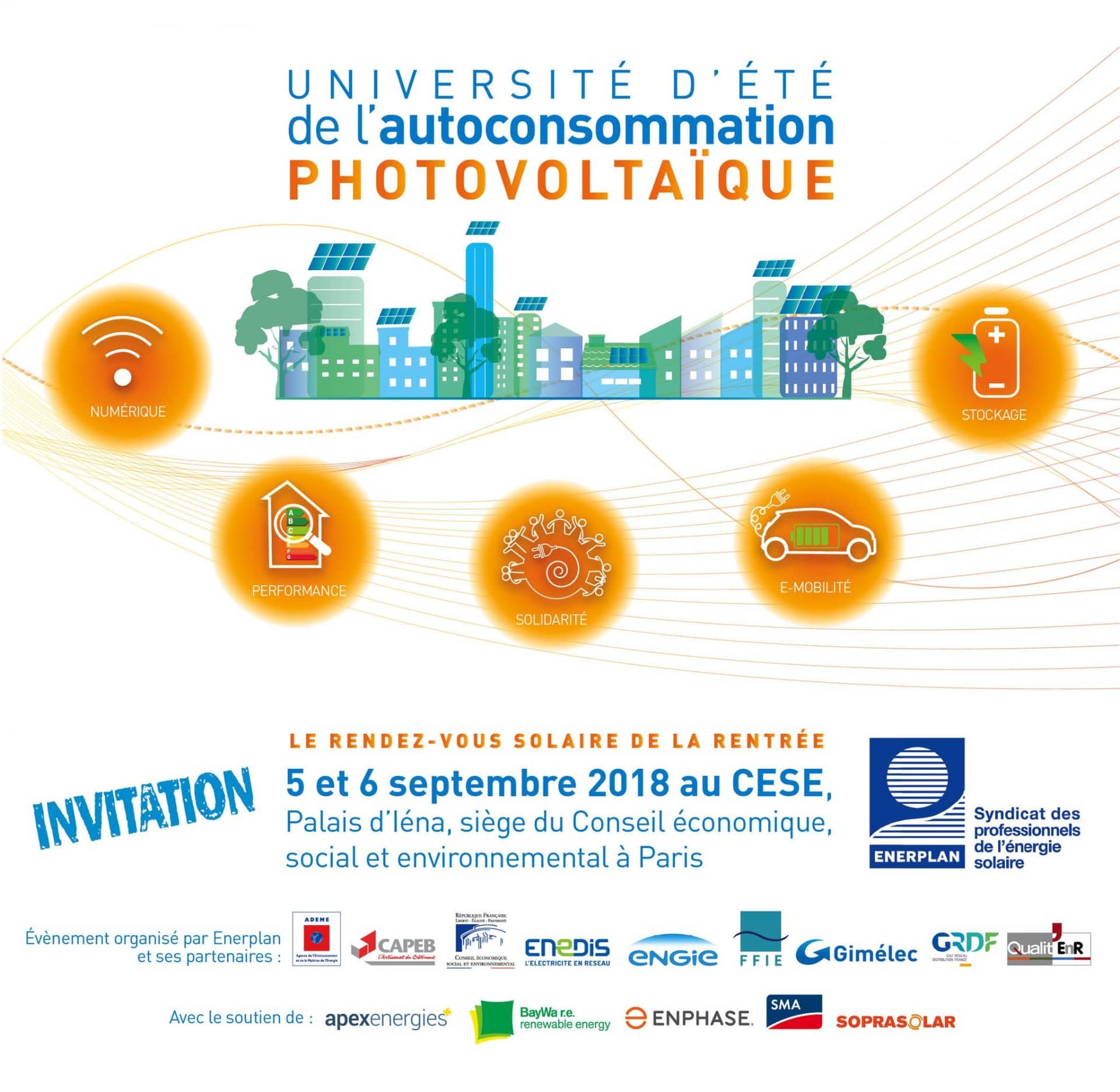 Gregory LAMOTTE, président de Comwatt, intervient en tant que spécialiste de l’autoconsommation solaire à la première édition de l’université d’été de l’autoconsommation photovoltaïque 2018
